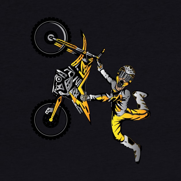 ORANGE DIRTBIKE MOTOCROSS FREESTYLE FLY by OffRoadStyles